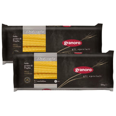 Granoro Dedicato Mafaldine No.5 rough-extrusion texture for sauce clinging.