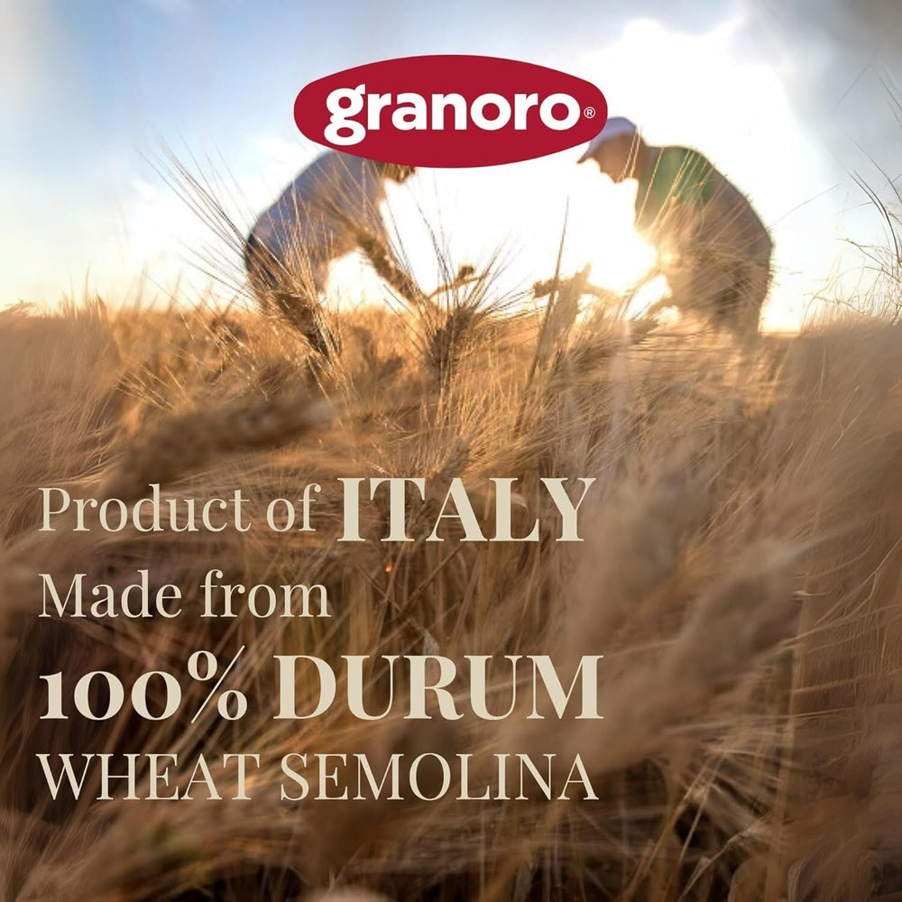 Slow-drying at low temperature preserves flavor and bite in Granoro pasta.