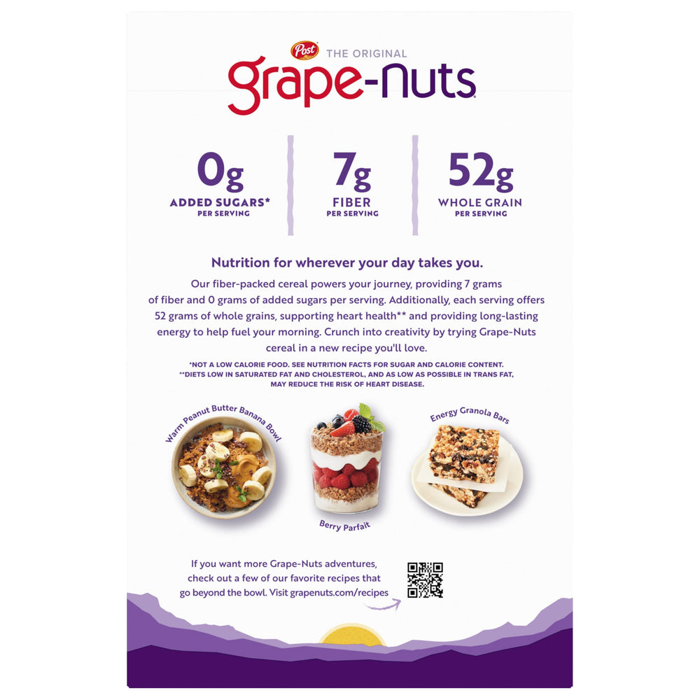 Grape-Nuts Original ice cream crumble adds contrast and flavor.