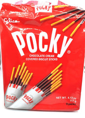 Grateful Grocer Pocky cookies and cream sticks offer creamy crunch in every bite.