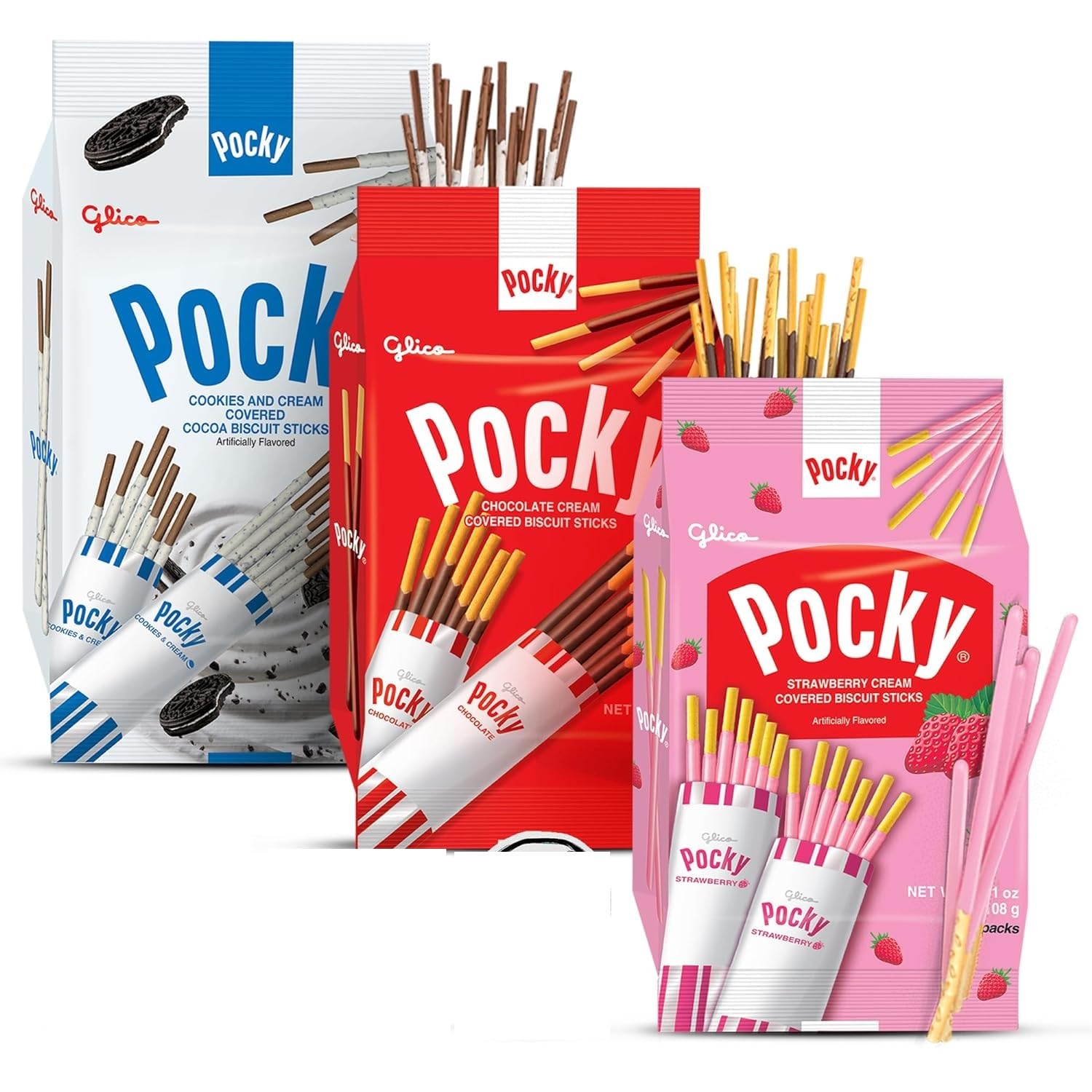 Grateful Grocer Pocky strawberry sticks for a fruity, on-the-go treat.