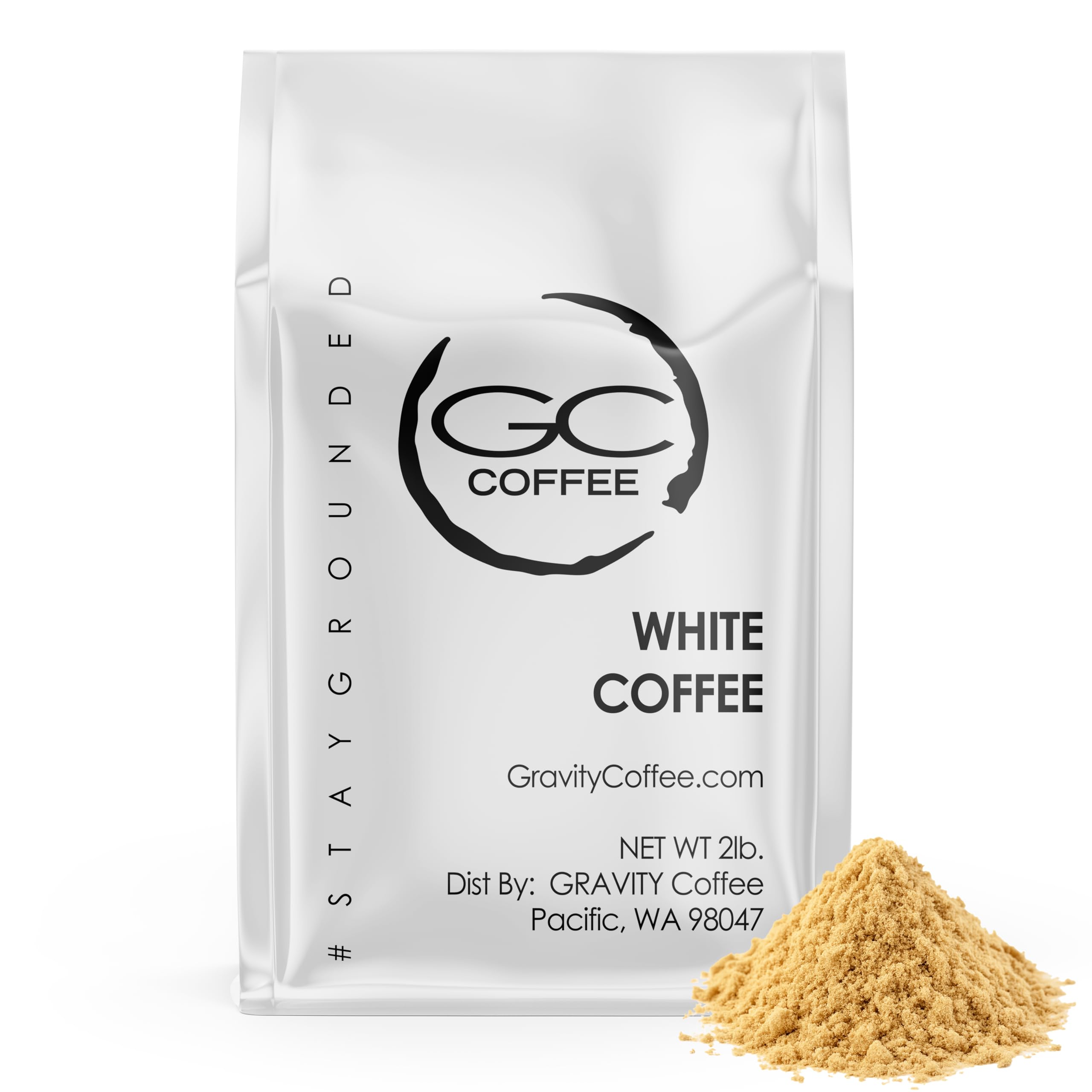 Gravity Coffee Signature White Coffee bag shows a light roast for smoother mornings.