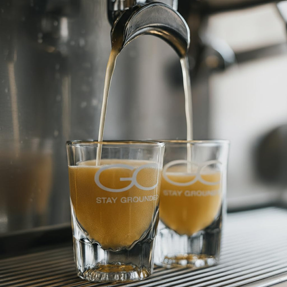 Gravity Coffee Signature White Coffee espresso shot demonstrates bold lift with mellow acidity.