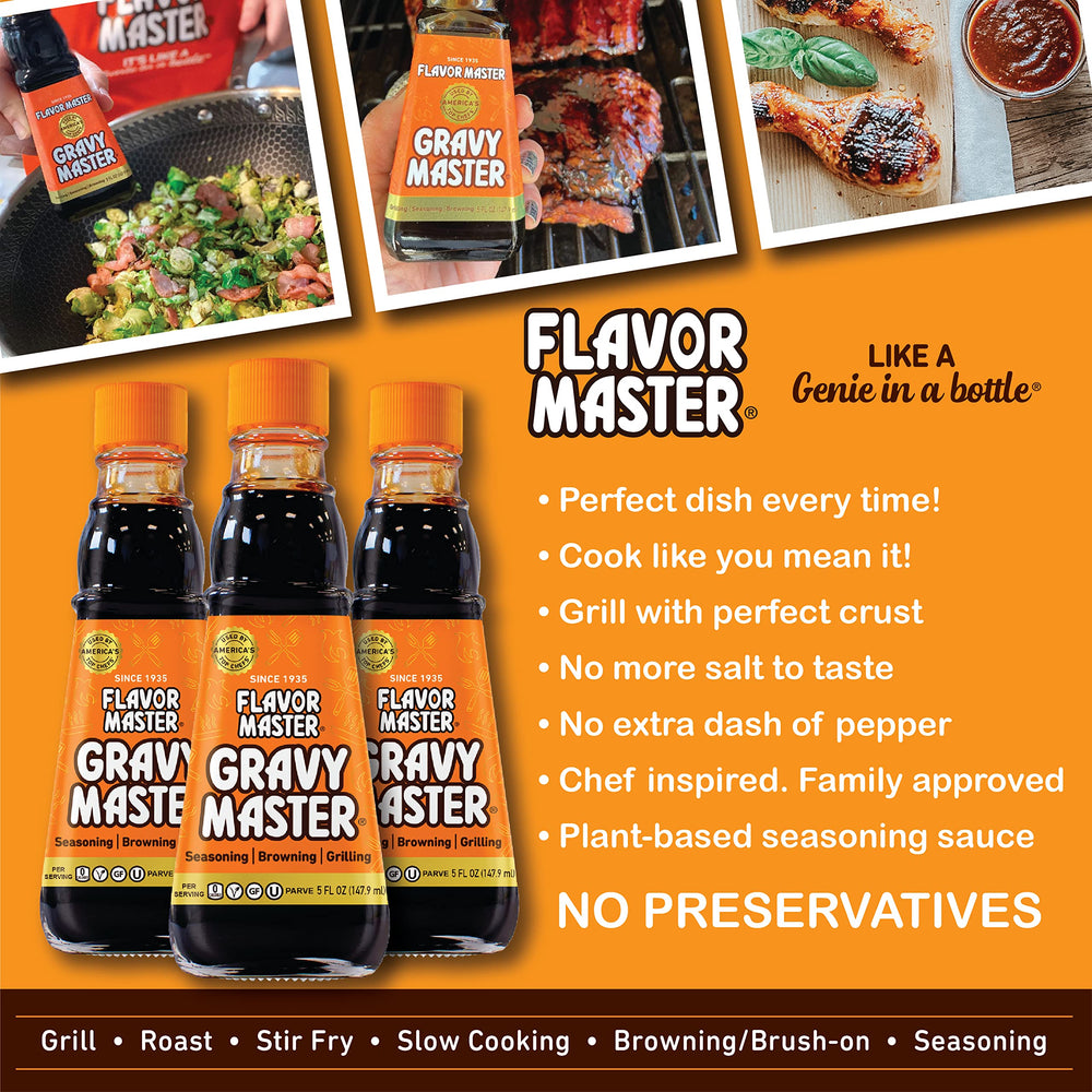 Gravy Master vegetables glaze delivering savory finish to veggies