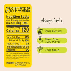 Graza Frizzle olive oil blend with neutral flavor for versatile cooking
