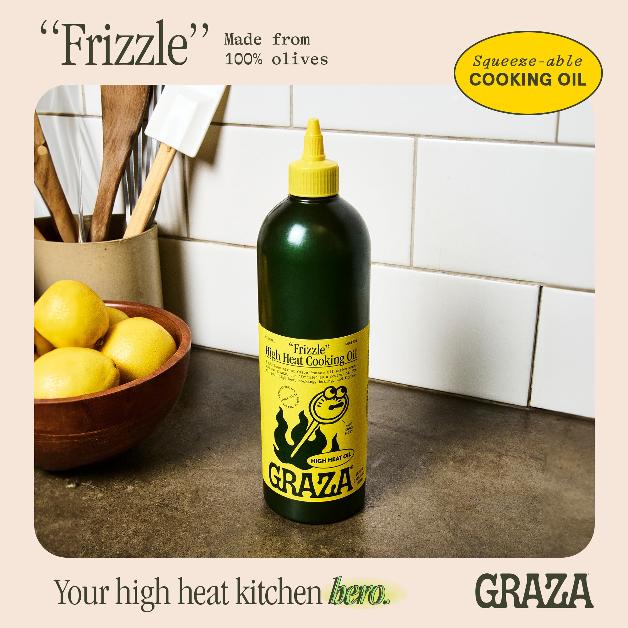 Graza Frizzle stir-fry in a hot wok for quick sear