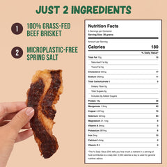 Grazly beef brisket slab 5oz-pack—on-the-go protein snack.