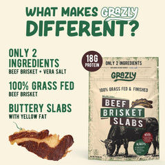 Grazly brisket slab tender center—juicy bite each time.