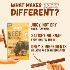 Three-ingredient Grazly label highlights simple, clean ingredients for a natural snack.