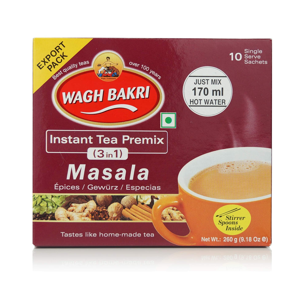3 in 1 tea ingredients with sugar and milk solids for easy prep