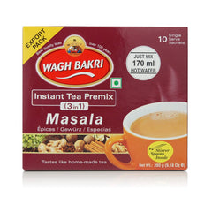 3 in 1 tea ingredients with sugar and milk solids for easy prep