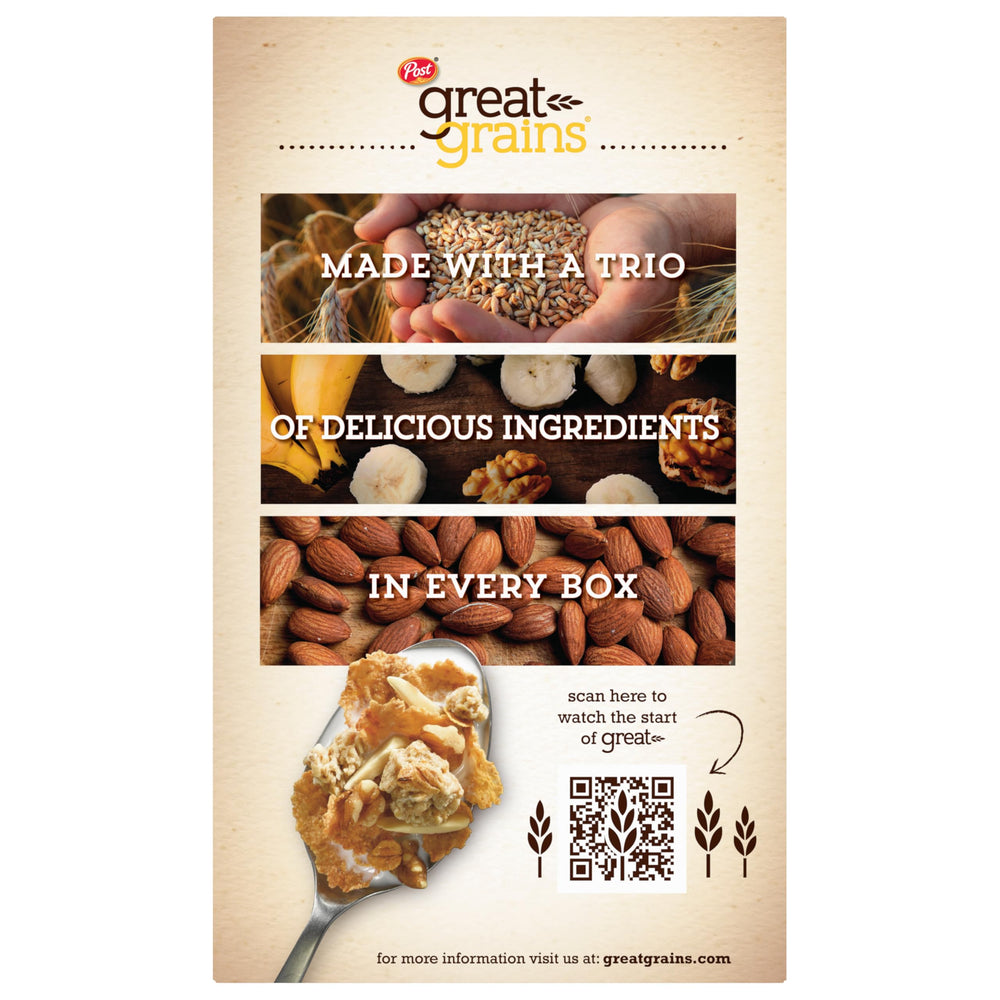 Great Grains Banana Nut Crunch cereal as a wholesome snack option