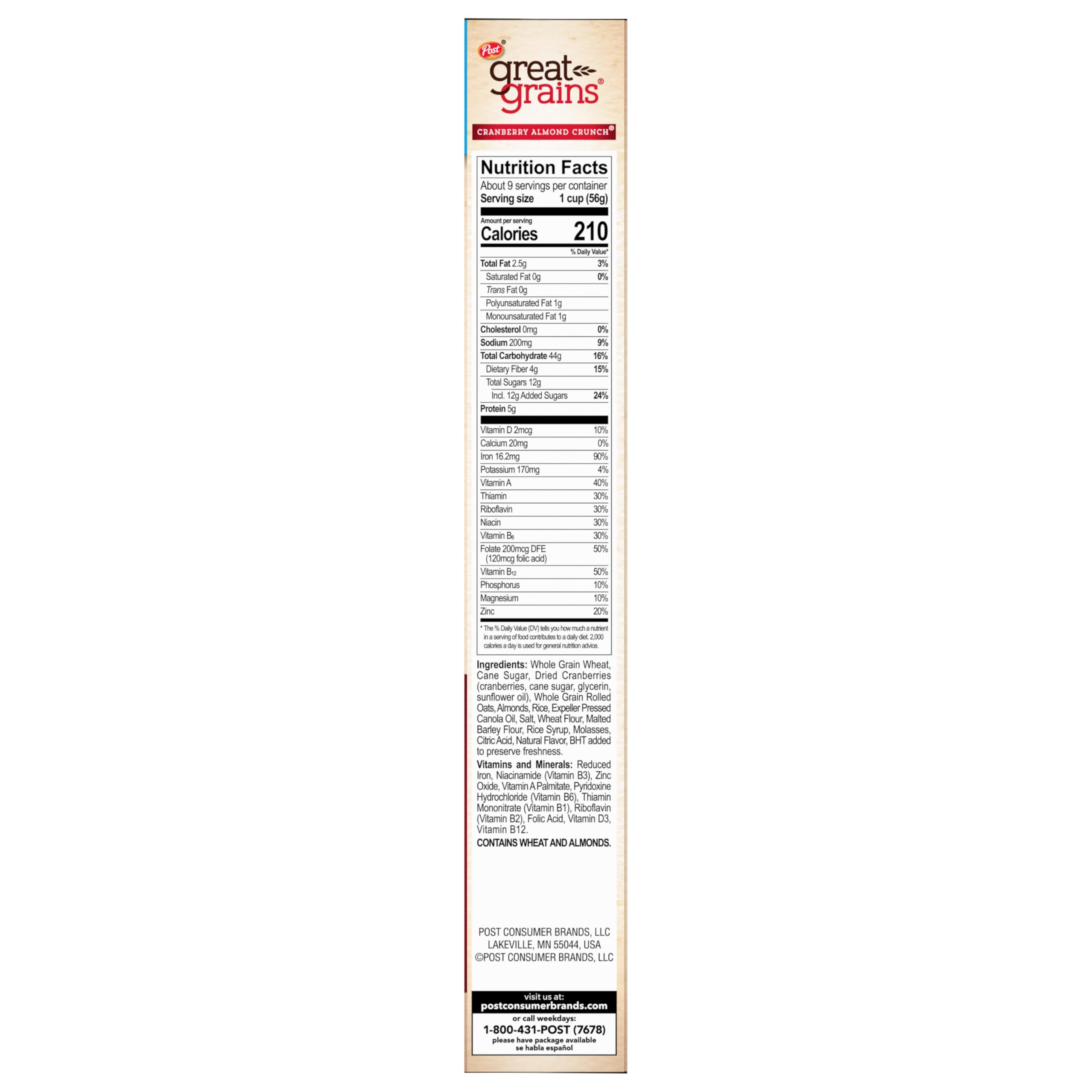 Great Grains cereal box and bowl with yogurt for easy mornings