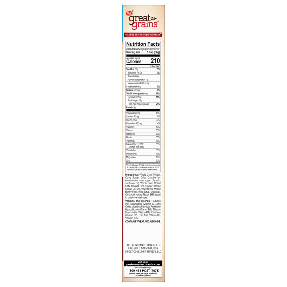 Great Grains cereal box and bowl with yogurt for easy mornings