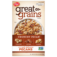 Great Grains Crunchy Pecans with yogurt for added crunch in a bowl