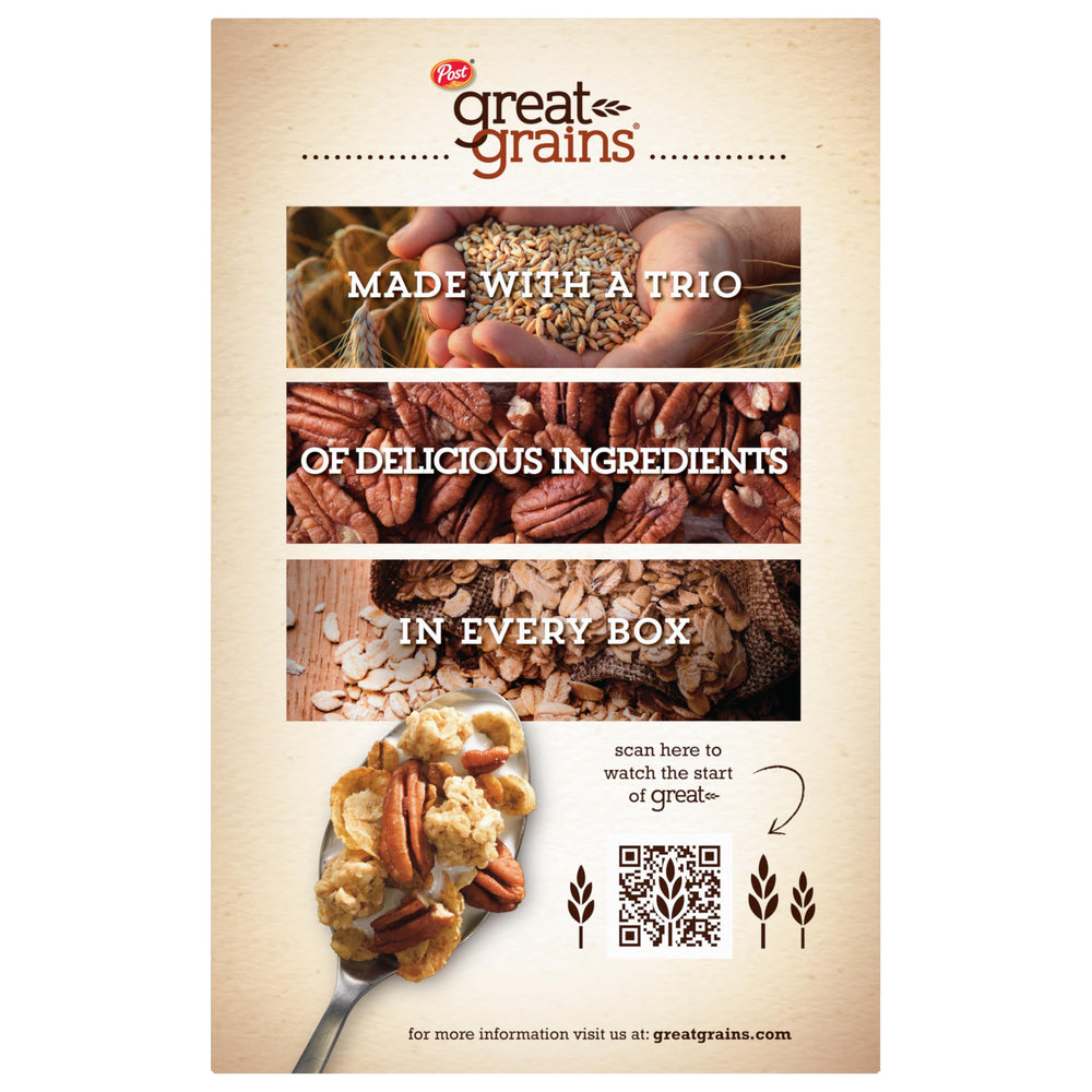Great Grains Crunchy Pecans pecans close-up highlights natural taste and wholesome texture.