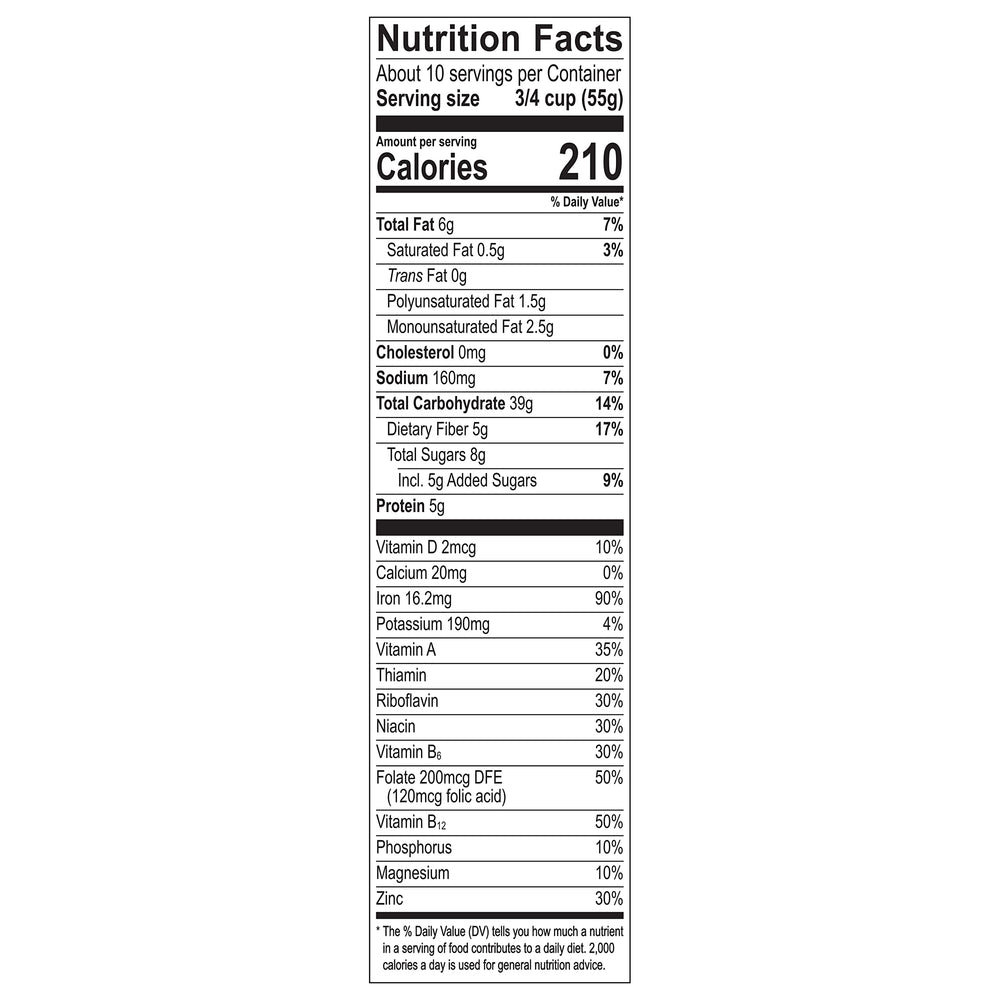Great Grains no artificial colors or flavors label on the box