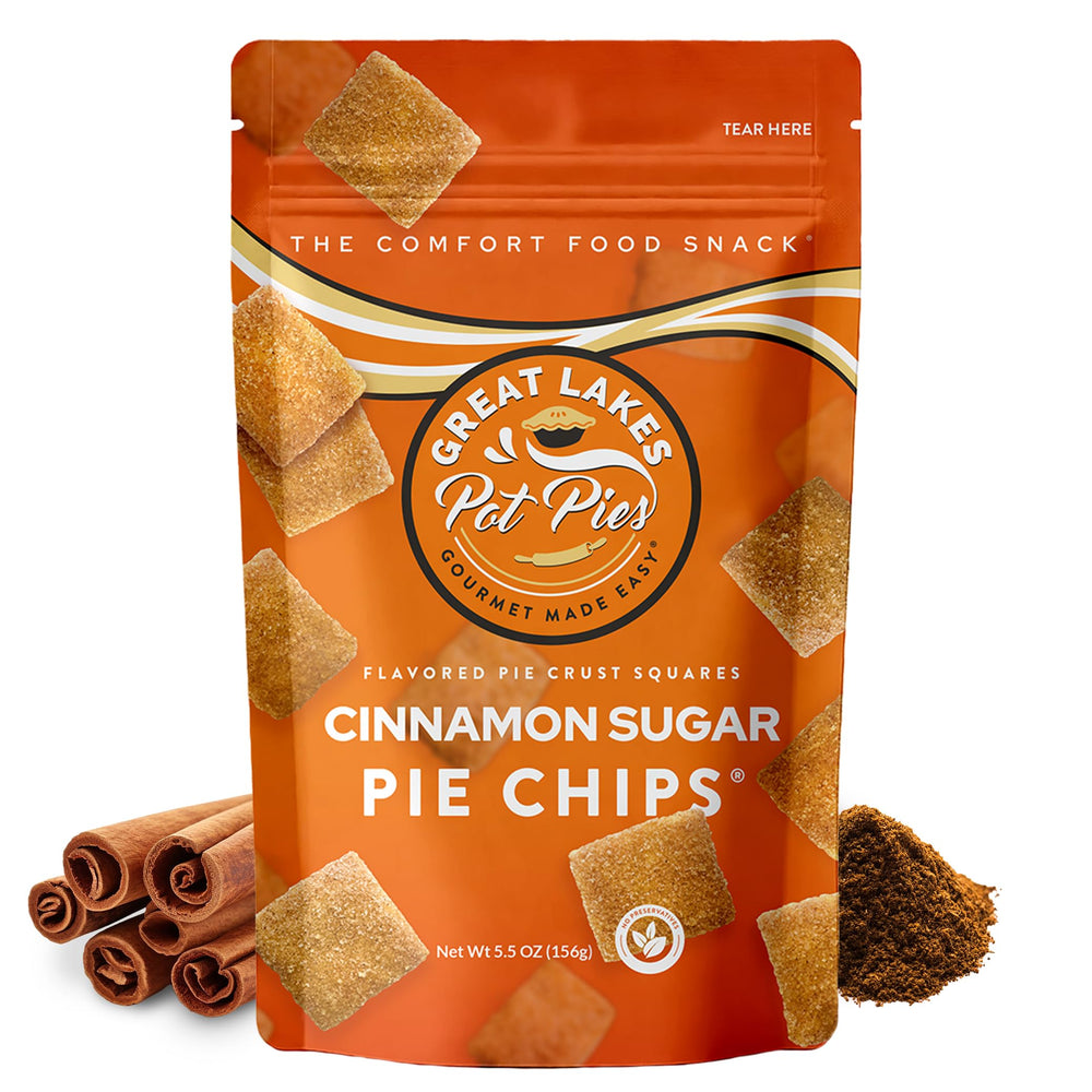 Great Lakes Pot Pies Cinnamon Sugar Pie Chips gift-ready snack idea