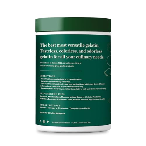 Great Lakes Wellness beef gelatin powder adds mousse texture to desserts.