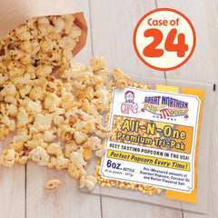 Great Northern Butter Flavored Salt pack delivers theater-style flavor.