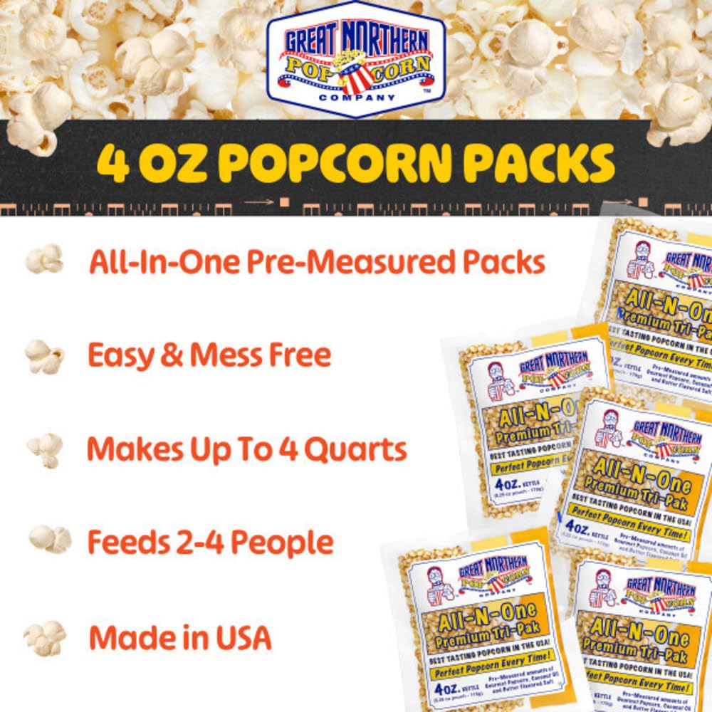 Great Northern Popcorn butter flavored salt pack delivers theater-style taste at home