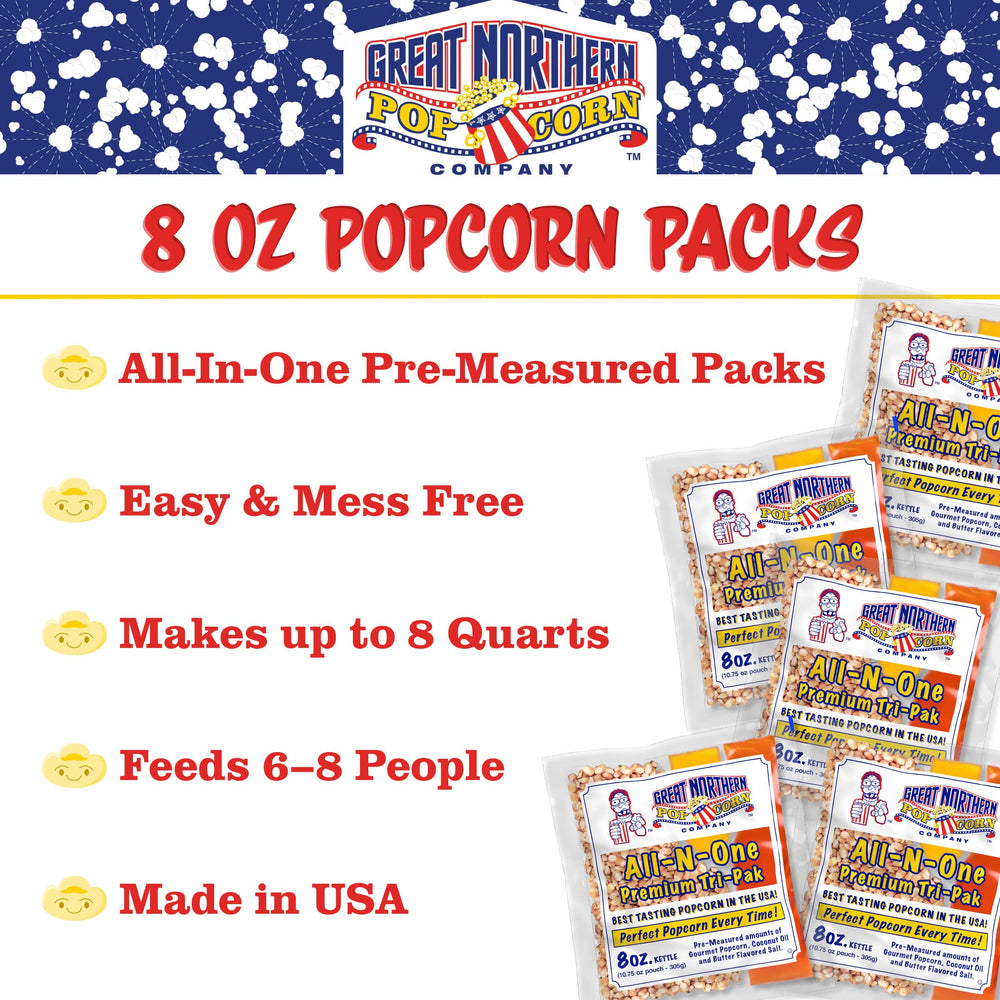 Great Northern Popcorn case of 12 packs for reliable event popcorn supplies