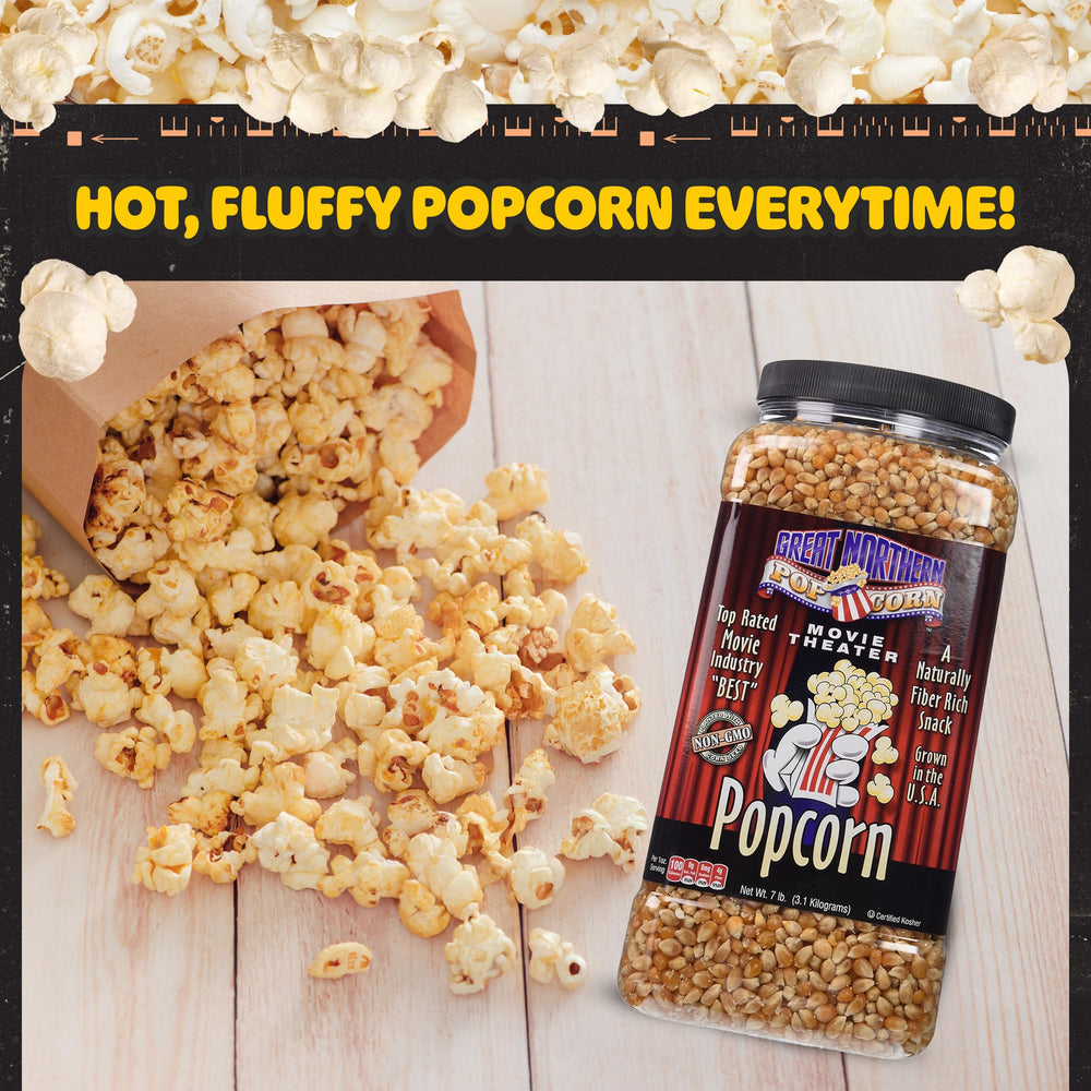 Kernels ideal for popcorn machine popping at events or offices