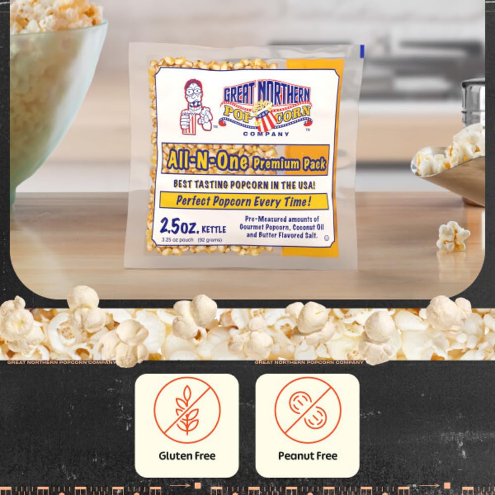 Great Northern Popcorn for a cozy movie night snack at home.