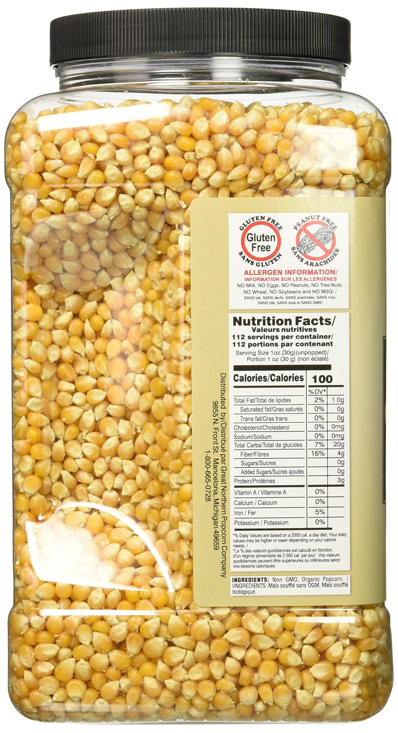 Great Northern Popcorn organic kernels ideal for stovetop or air popper popping