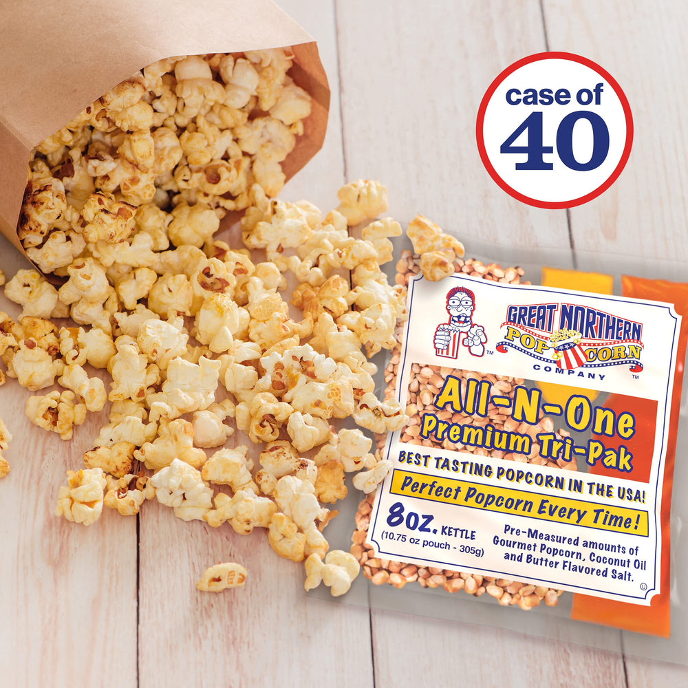 Great Northern Popcorn ready-to-serve serving idea shows bowls for parties