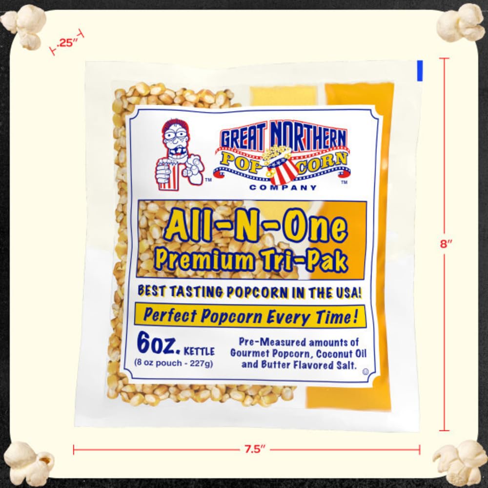 Great Northern ready-to-serve popcorn for easy movie-night snacking.