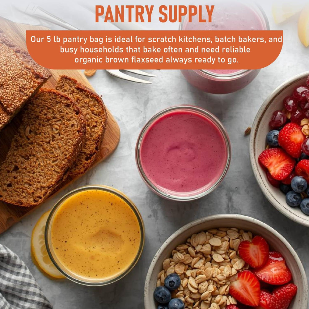 Great River Milling flaxseed in dough, enhancing texture and nutrition.
