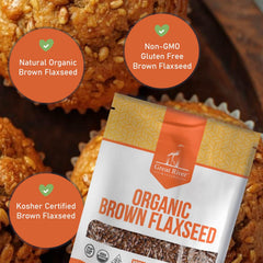 Great River Milling flaxseed on oats, adding fiber and healthy fats.