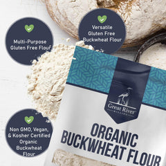 Great River Milling Organic Buckwheat Flour used to make delicate crepes.