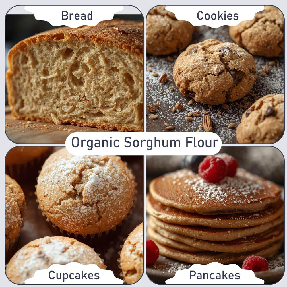 Great River Milling Organic Sorghum Flour bread dough indicates structure and moisture.