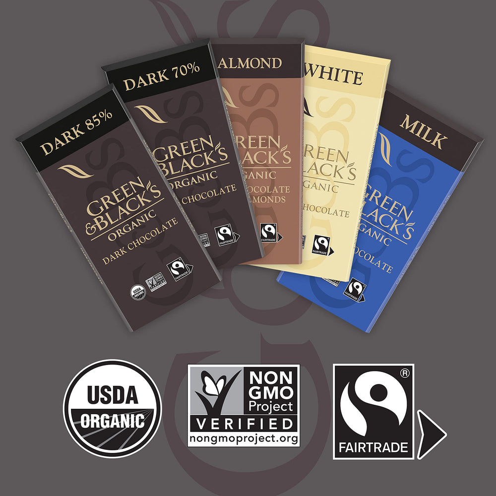 Green & Black's Organic gift box with 70% cacao bars for holidays