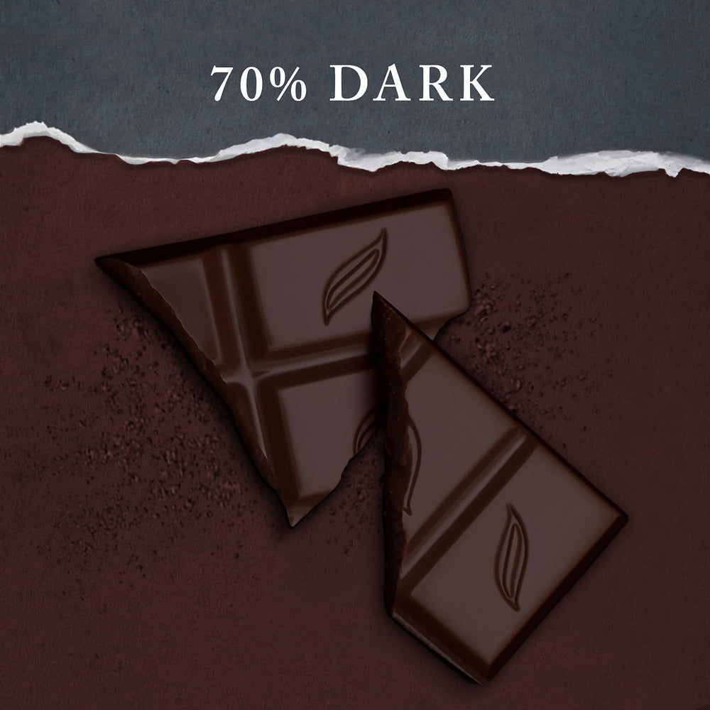 Individually wrapped Green & Black's Organic bars ideal for gifting or travel