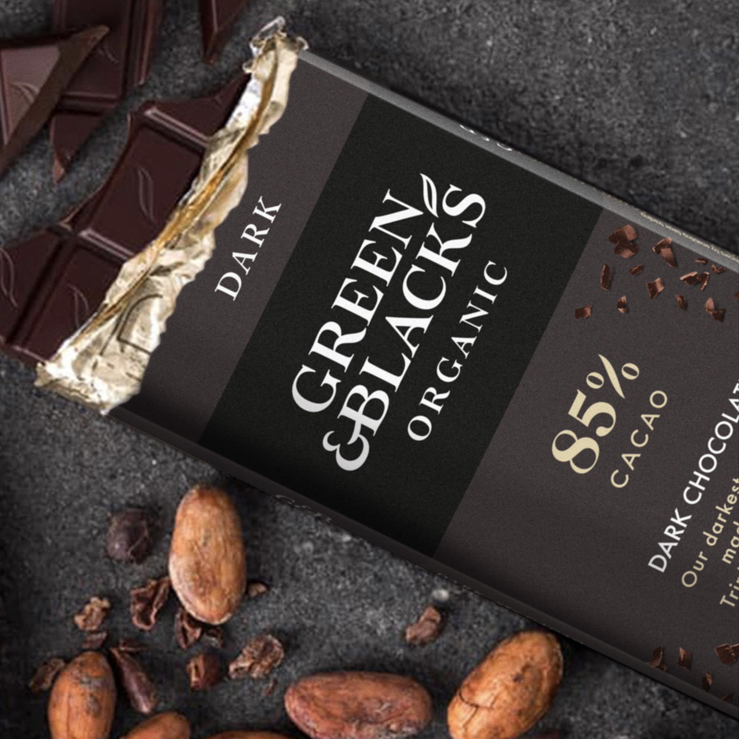 Green & Black's Organic USDA Organic seal indicates certified quality ingredients.