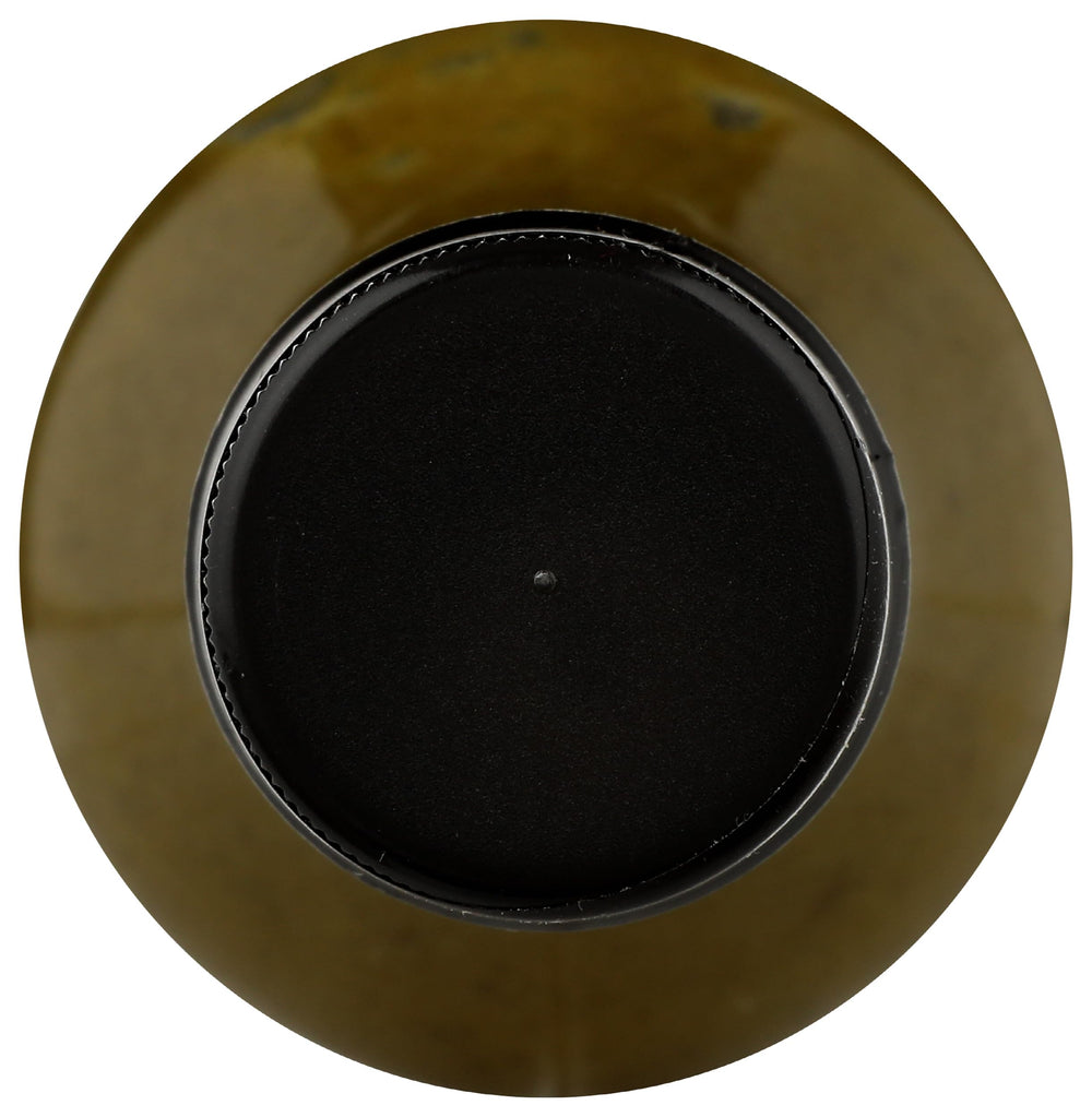 Golden olive oil sheen highlights quality in Green Belly Hot Sauce