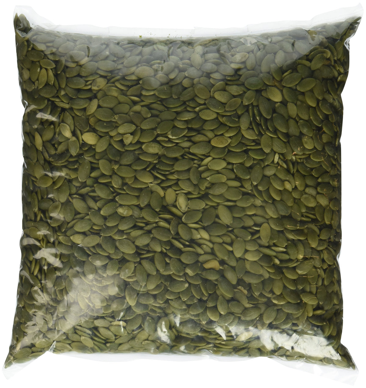 Green Bulk raw pepitas 3lb bag, ideal for snacking and cooking.