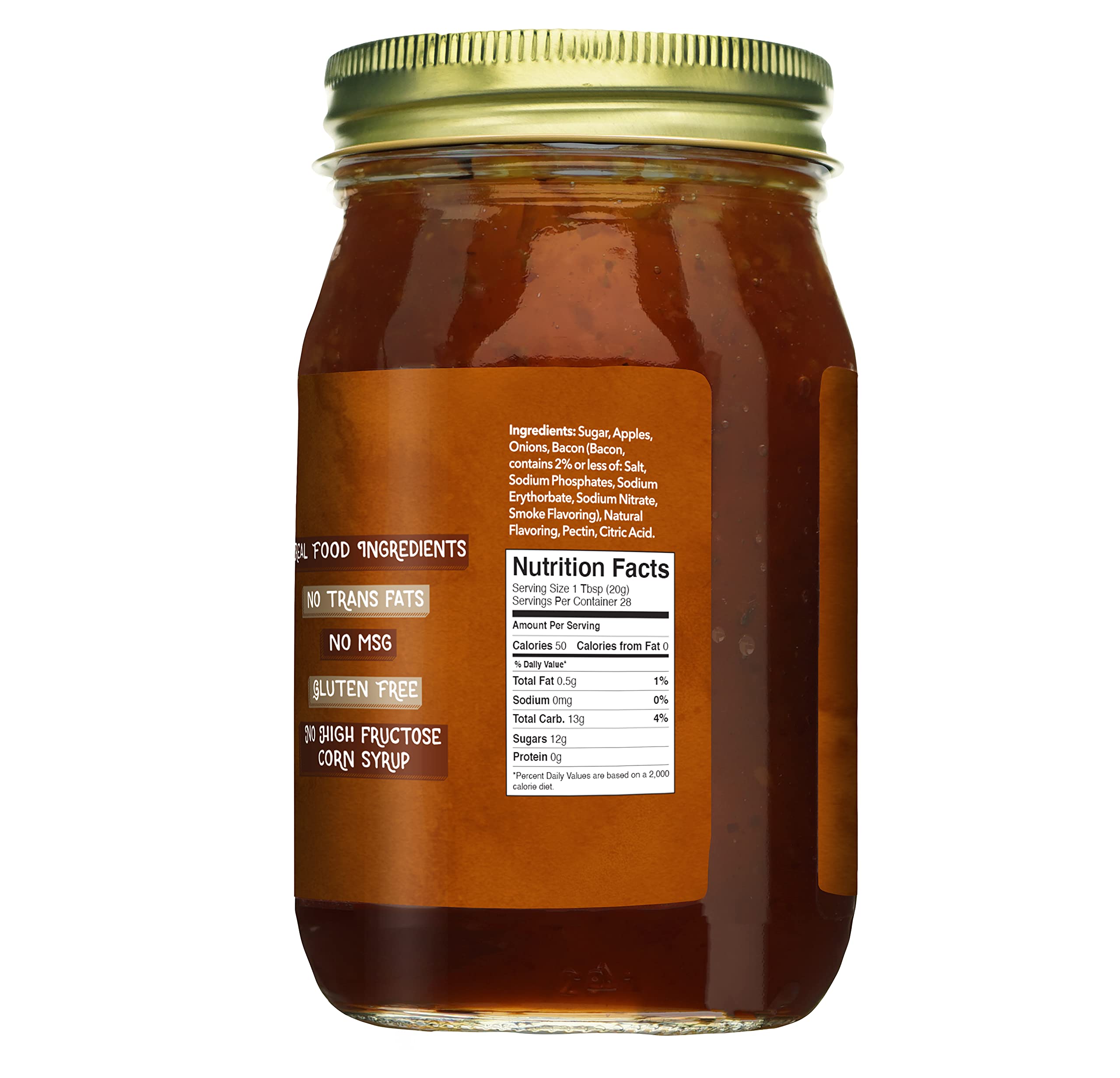 Green Jay Gourmet Bacon Jam close-up, glossy texture and spices
