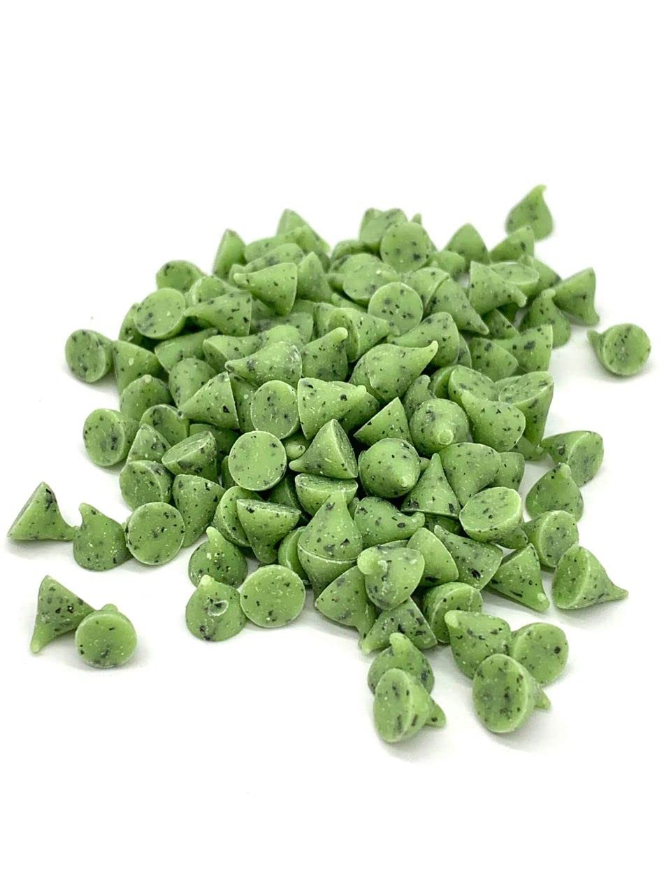 Green Mint Chips sprinkled into cookie dough for flavor.