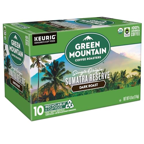 Green Mountain Sumatra Reserve brand origin in the mountains.