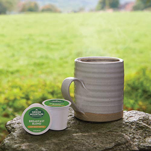 Green Mountain Breakfast Blend K-Cup pod comes in a 24-count box.