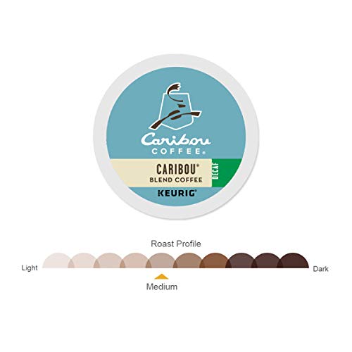 Keurig-friendly Green Mountain Caribou Decaf brew with Indonesian and Central American beans