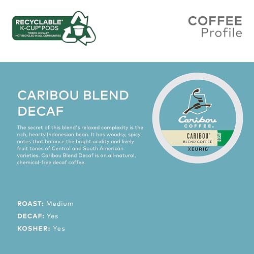 Orthodox Union Kosher certified Green Mountain Caribou Decaf option