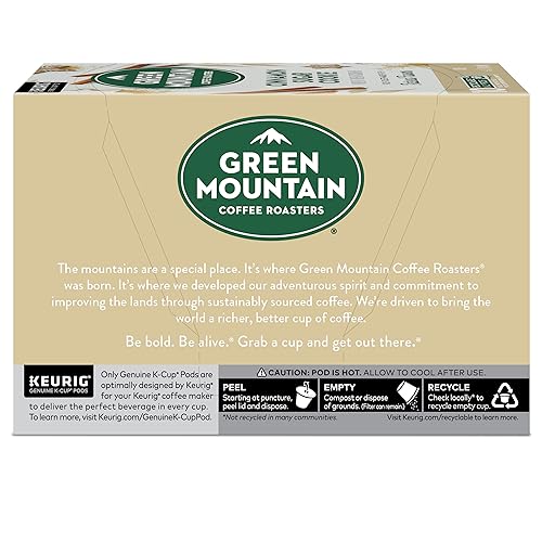 Green Mountain Cinnamon Sugar Cookie brew in cup shows light roast aroma.