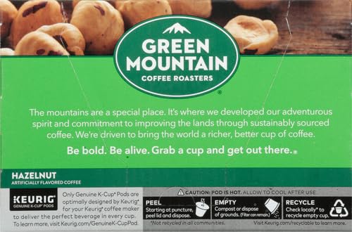 Green Mountain Coffee beans Hazelnut are lightly roasted for a refined flavor.