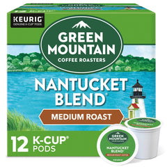 Green Mountain Nantucket Blend K-Cup pod for Keurig machines, aromatic and balanced.