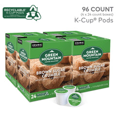 Green Mountain Coffee Roasters Brown Sugar Crumble K-Cup pod ready for quick mornings.